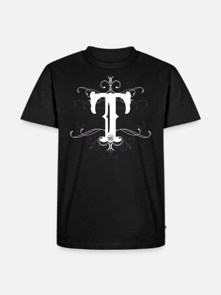 Letter T, point (t) - Men's Premium Organic T-Shirt - black