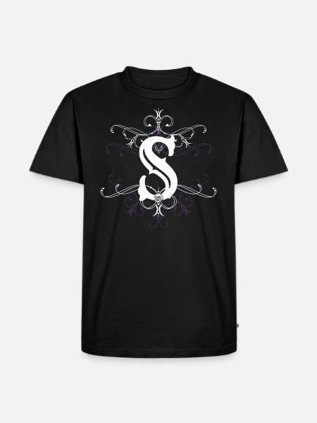 Letter S Letter-S - Men's Premium Organic T-Shirt - black
