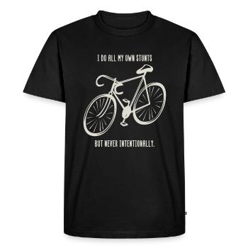 Cadeau de vélo de vélo de vélo de vélo de vélo de route - T-shirt Premium bio Homme - noir - Devant - Nico (187cm)