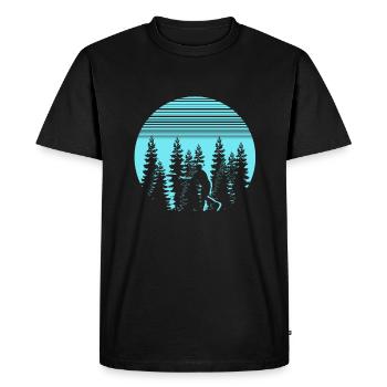Disc Golf Disc Golf Frisbee Cadeau Cadeau - T-shirt Premium bio Homme - noir - Devant - Nico (187cm)