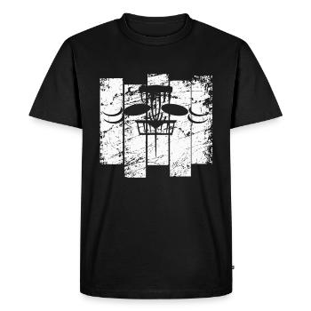 Disc Golf Disc Golf Frisbee Cadeau Cadeau - T-shirt Premium bio Homme - noir - Devant - Nico (187cm)