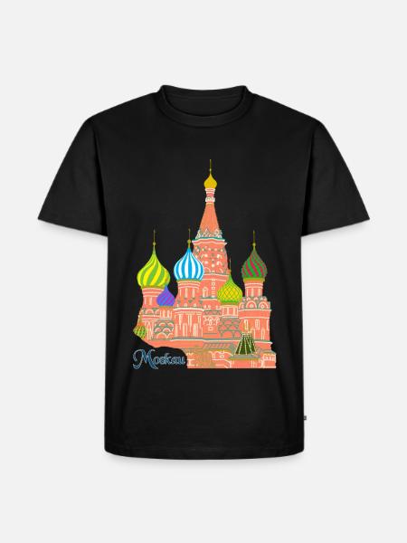Moscow St. Basil's Cathedral - Men's Premium Organic T-Shirt - black