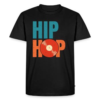 Hip Hop Music Rap Chanting Gift - Men's Premium Organic T-Shirt - black - Front - Nico (187cm)