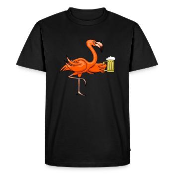 Fête des amoureux du pichet à bière - T-shirt Premium bio Homme - noir - Devant - Nico (187cm)