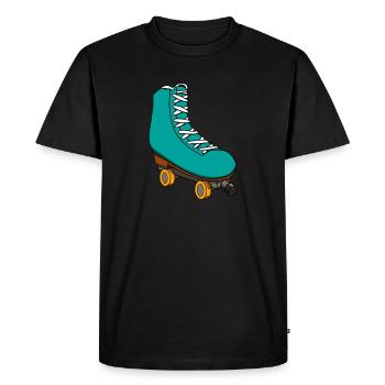 Roller Derby Roller Skates Inline Skating Inliner - Men's Premium Organic T-Shirt - black - Front - Nico (187cm)