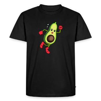 Avocat Avocardio Cardio Running Entraînement Fitness - T-shirt Premium bio Homme - noir - Devant - Nico (187cm)