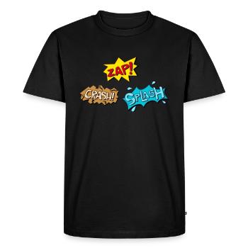 Super hero hero cartoon cartoon costume gift - Men's Premium Organic T-Shirt - black - Front - Nico (187cm)