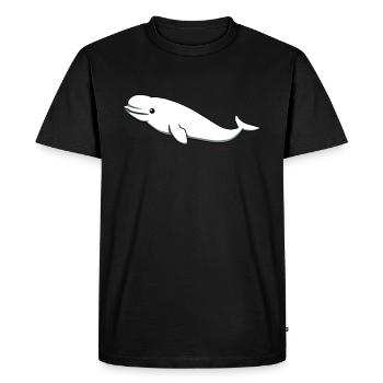 Béluga baleines océan mer mer cadeau animal - T-shirt Premium bio Homme - noir - Devant - Nico (187cm)