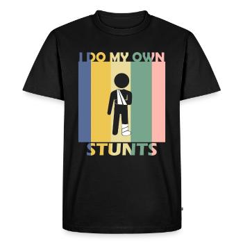 Blessure de récupération de l'os du bras - T-shirt Premium bio Homme - noir - Devant - Nico (187cm)