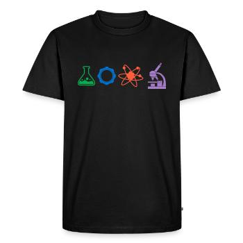 Chimie Molécule Chimique Chimique Science Laboratoire Élément - T-shirt Premium bio Homme - noir - Devant - Nico (187cm)