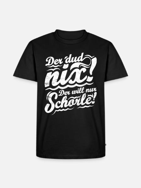 Weinfest Pfälzer Wein - Männer Premium Bio T-Shirt - Schwarz