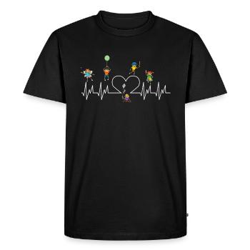 Cadeau de professeur de maternelle - T-shirt Premium bio Homme - noir - Devant - Nico (187cm)