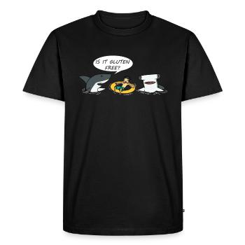 Glutenfrei Glutenfrei Lebensmittel Allergie - Männer Premium Bio T-Shirt - Schwarz - Vorne - Nico (187cm)