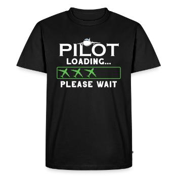 Pilote avion pilote volants sport de vol cadeau - T-shirt Premium bio Homme - noir - Devant - Nico (187cm)
