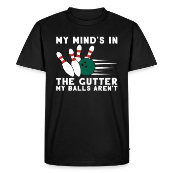 Bowling Bowling Bowler Sport Pin Cadeau - T-shirt Premium bio Homme - noir - Devant - Nico (187cm)