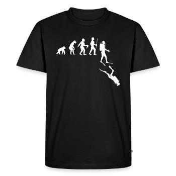 Cadeau de plongée avec plongée sous-marine avec océan - T-shirt Premium bio Homme - noir - Devant - Nico (187cm)