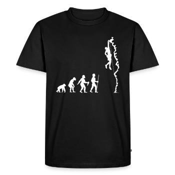 Climbing bouldering sport climbing mountains gift - Men's Premium Organic T-Shirt - black - Front - Nico (187cm)