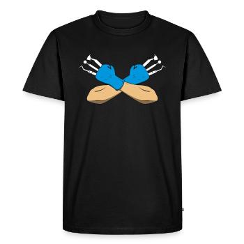 Assistant dentaire dentiste dents dentiste cadeau - T-shirt Premium bio Homme - noir - Devant - Nico (187cm)