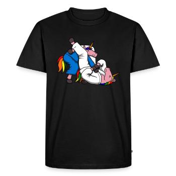 Arts martiaux Jiu-Jitsu MMA Mixed Martial Arts - T-shirt Premium bio Homme - noir - Devant - Nico (187cm)