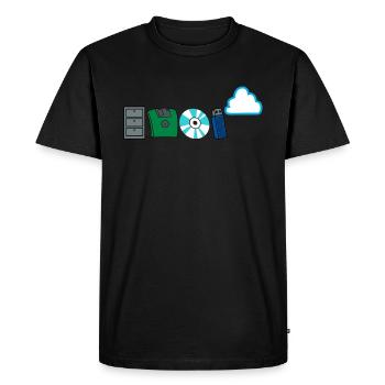 Développeur de logiciels informatiques code programmeur - T-shirt Premium bio Homme - noir - Devant - Nico (187cm)