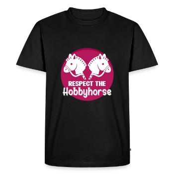 Hobby Horse Steckenpferd Pferd Hobbyhorsing - Men's Premium Organic T-Shirt - black - Front - Nico (187cm)