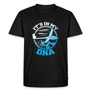 Pilote de planeur pilote de planeur de planeur - T-shirt Premium bio Homme - noir - Devant - Nico (187cm)