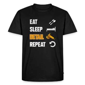 Car care polishing car washing - Men's Premium Organic T-Shirt - black - Front - Nico (187cm)