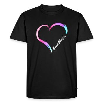 Speech therapist heart speech therapist speech therapist - Men's Premium Organic T-Shirt - black - Front - Nico (187cm)