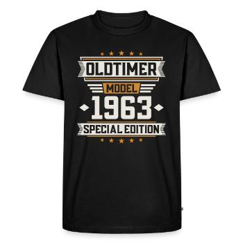 Vintage car year 1963 - Men's Premium Organic T-Shirt - black - Front - Nico (187cm)