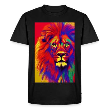 Le Roi Lion - T-shirt Premium bio Homme - noir - Devant - Nico (187cm)