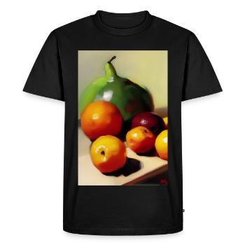 Fruit - T-shirt Premium bio Homme - noir - Devant - Nico (187cm)