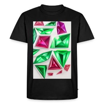 Pierres précieuses - T-shirt Premium bio Homme - noir - Devant - Nico (187cm)