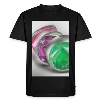 Pierres précieuses - T-shirt Premium bio Homme - noir - Devant - Nico (187cm)