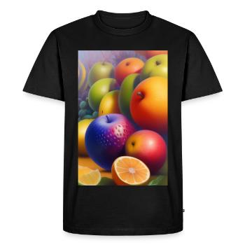 Fruit - Men's Premium Organic T-Shirt - black - Front - Nico (187cm)