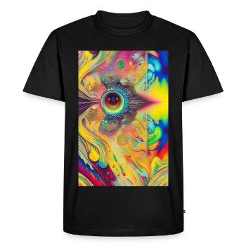Art abstrait - T-shirt Premium bio Homme - noir - Devant - Nico (187cm)