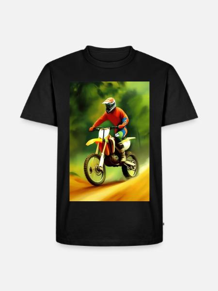 Motocross Riding - Men's Premium Organic T-Shirt - black