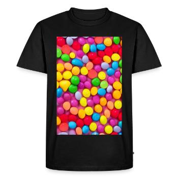 Candies - Men's Premium Organic T-Shirt - black - Front - Nico (187cm)