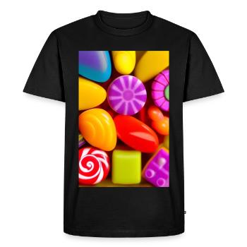 Candies - Men's Premium Organic T-Shirt - black - Front - Nico (187cm)