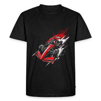 Voiture de course de formule | Illustration de course à grande vitesse - T-shirt Premium bio Homme - noir - Devant - Nico (187cm)