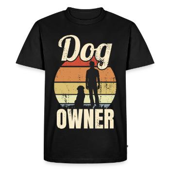Dog owner - Men's Premium Organic T-Shirt - black - Front - Nico (187cm)
