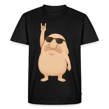 Blobfish Rocks - Men's Premium Organic T-Shirt - black - Front - Nico (187cm)