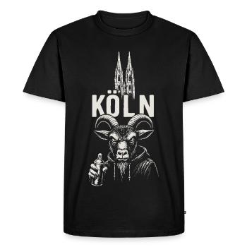 Rébellion de la ville de la cathédrale - T-shirt Premium bio Homme - noir - Devant - Nico (187cm)