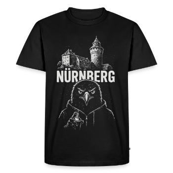 Nuremberg Street Adler - Men's Premium Organic T-Shirt - black - Front - Nico (187cm)