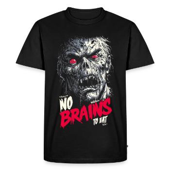 Il n’y a pas de cerveau - T-shirt Premium bio Homme - noir - Devant - Nico (187cm)