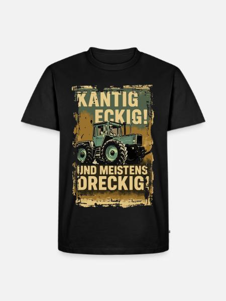 MB Trac - Männer Premium Bio T-Shirt - Schwarz