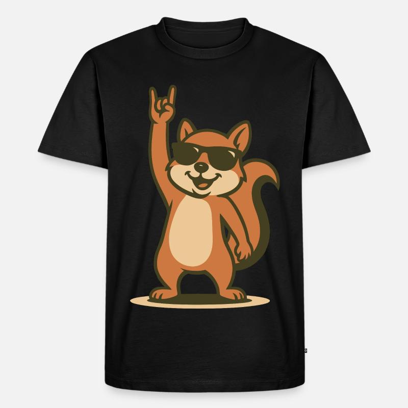 Rock’n’Roll Nussknacker - Männer Premium Bio T-Shirt - Schwarz