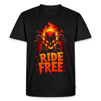 Ride Free Hellbike - Men's Premium Organic T-Shirt - black - Front - Nico (187cm)