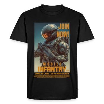 Mobile Infantry - Men's Premium Organic T-Shirt - black - Front - Nico (187cm)