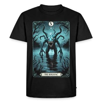 The Bukavac Mythological Creatures - Men's Premium Organic T-Shirt - black - Front - Nico (187cm)