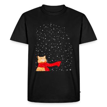 Tabby adore Snow - T-shirt Premium bio Homme - noir - Devant - Nico (187cm)